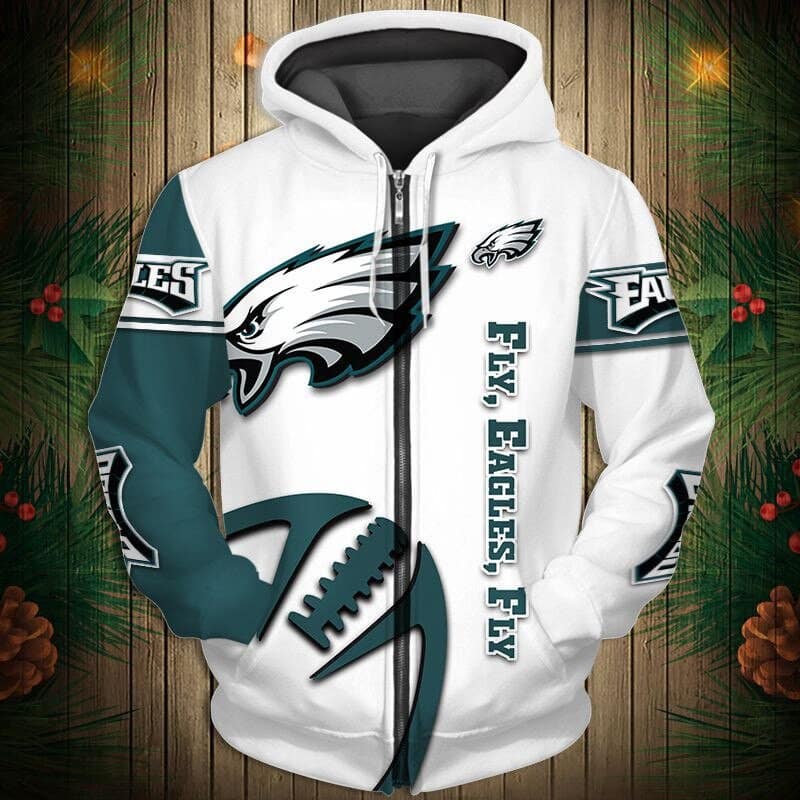 Philadelphia Eagles 4 Zip Hoodie 3D Rze1