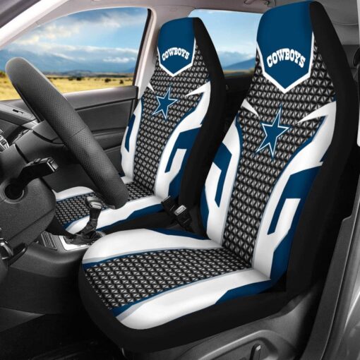 Dallas CowBoys White Seat Covers Rze2