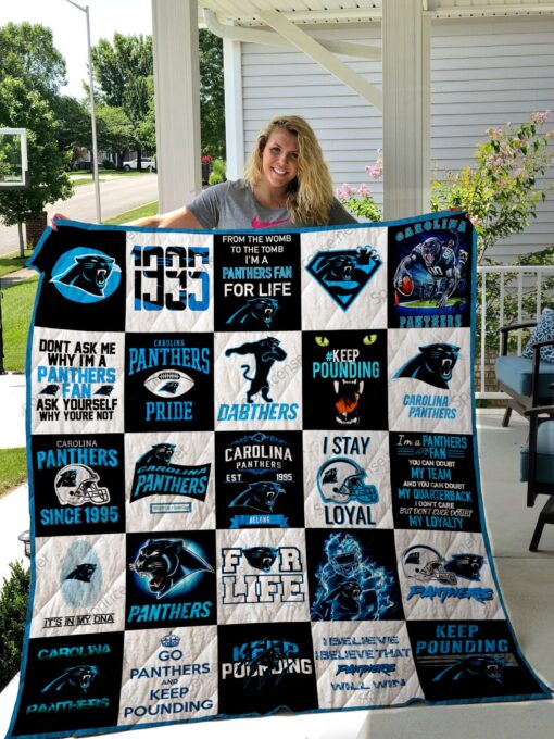 Carolina Panthers Quilt Blanket Quilt Rze2