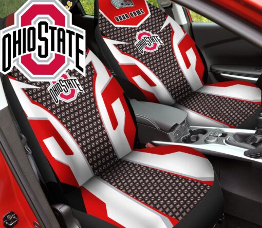 Ohio State Buckeye Custom Seat Covers Rze2