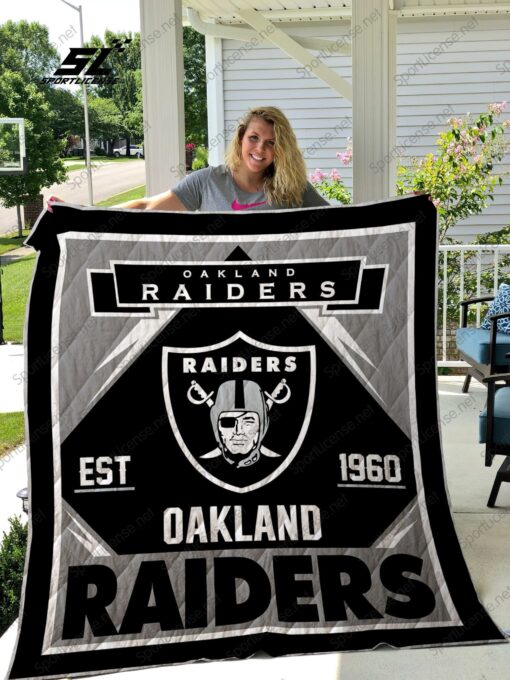 Las Vegas Raiders 1 Blanket Quilt Rze1