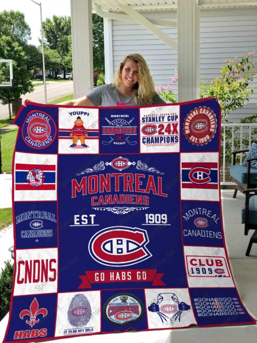 Montreal Canadiens Quilt Blanket Rze2