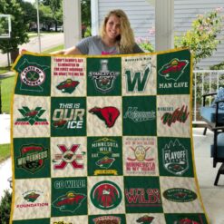 Minnesota Wild 2 Quilt Blanket B23