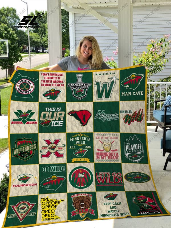 Minnesota Wild 2 Quilt Blanket B23