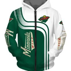 Minnesota Wild Zip Hoodie 3D B23