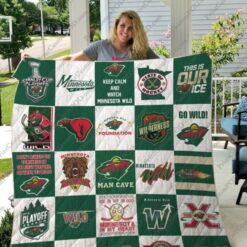 Minnesota Wild 5 Quilt Blanket B23