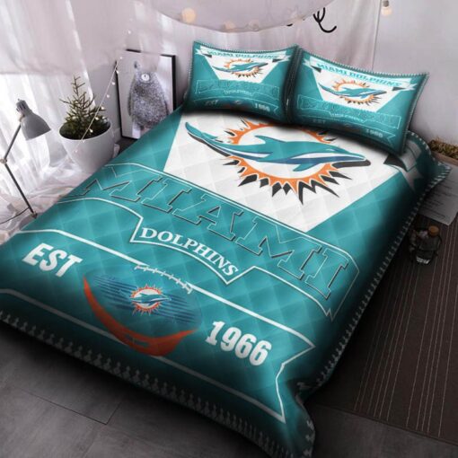 Miami Dolphins Bedding Set M08