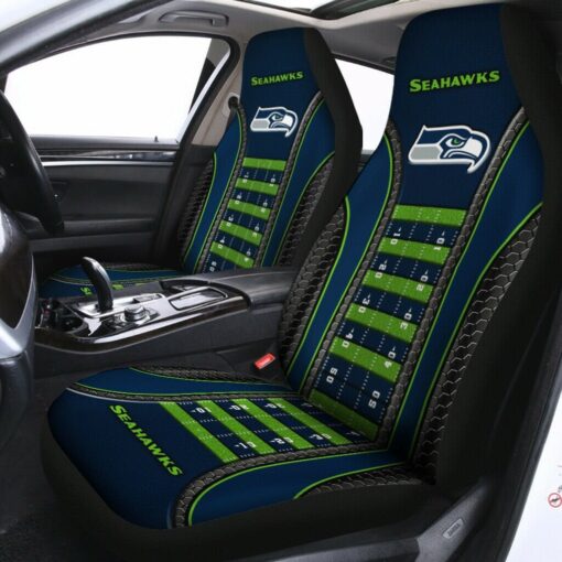 Seattle Seahawks Leather Seat Covers Rze2