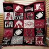 Arkansas Razorbacks Logo Quilt Blanket Rze2
