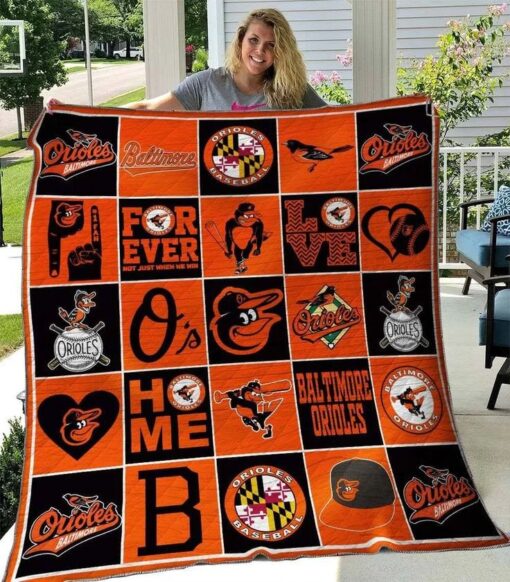 Baltimore Orioles 2 Quilt Blanket Quilt Rze1