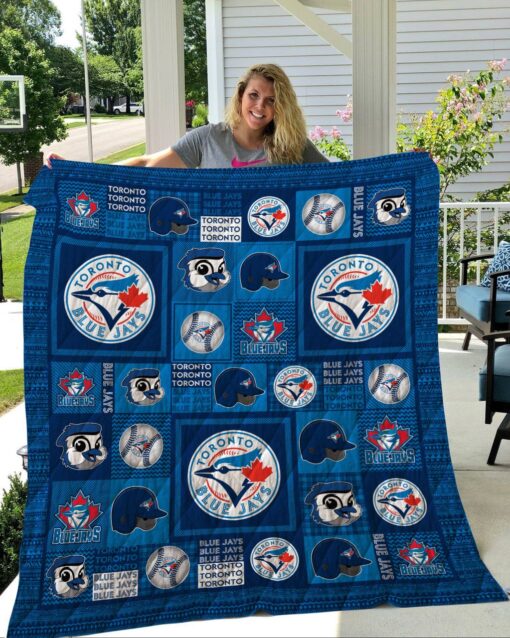 Toronto Blue Jays 2 Blanket Quilt Rze1