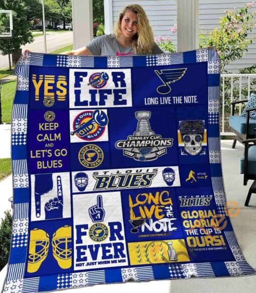 St Louis Blues 1 Blanket Quilt Rze1