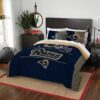 Los Angeles Rams Quilt Bedding Set Rze1