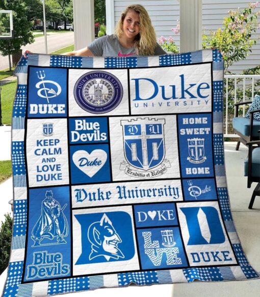 Duke Blue Devils 1g Blanket Quilt Rze1
