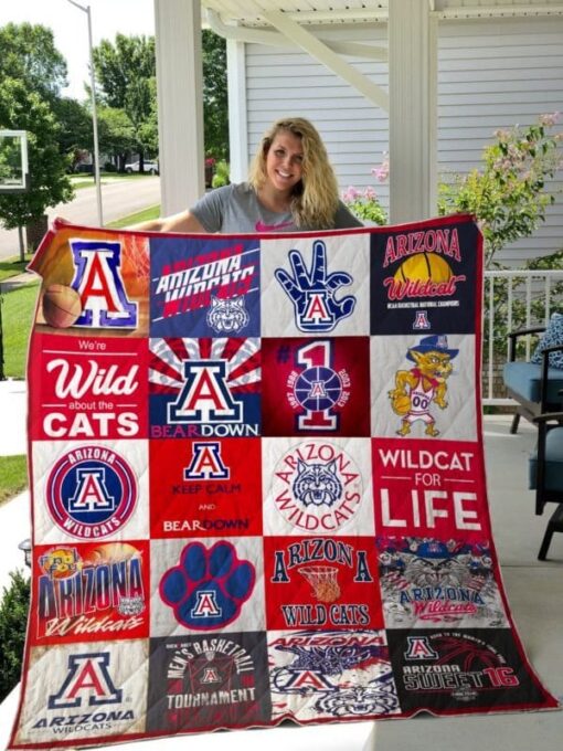Arizona Wildcats Blanket Quilt Blanket Rze2