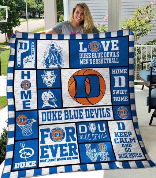 Duke Blue Devils Blanket Quilt Rze2