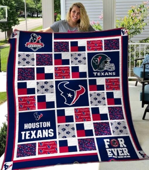 Houston Texans 3 Quilt Blanket Rze1
