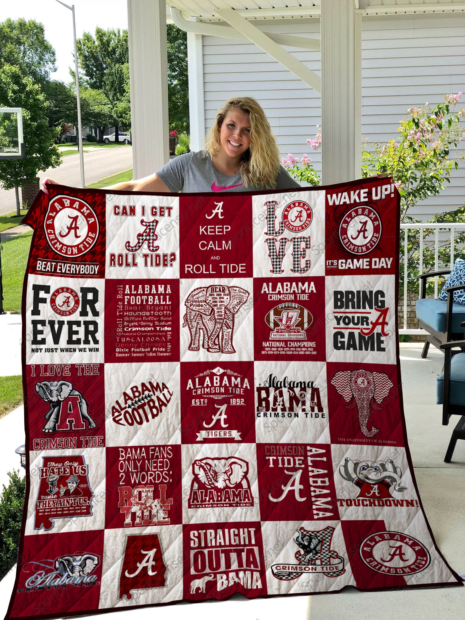 Alabama Crimson Tide 1 Blanket Quilt Rze1