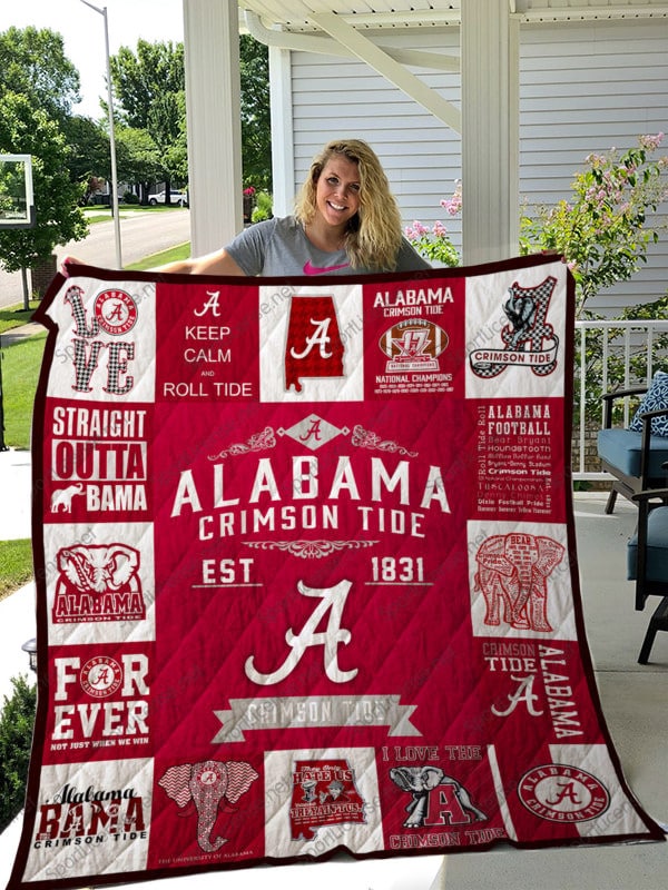 Alabama Crimson Tide 2 Quilt Blanket Quilt Rze1