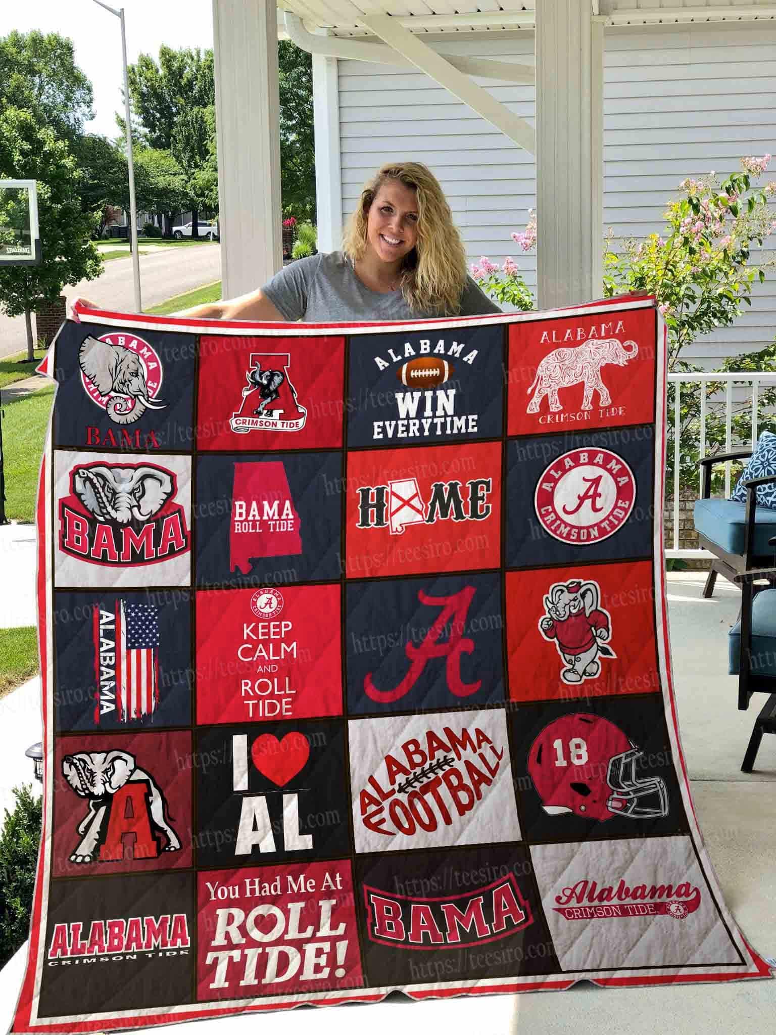 Alabama Crimson Tide 3 Quilt Blanket Quilt Rze1
