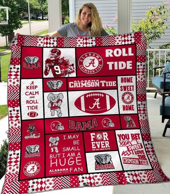 Alabama Crimson Tide 4 Quilt Blanket Quilt Rze1