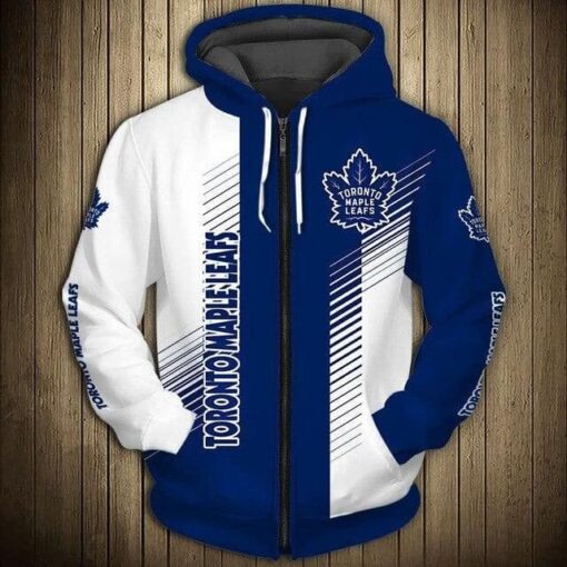 Toronto Maple Leafs 2 Zip Hoodie 3D Rze1
