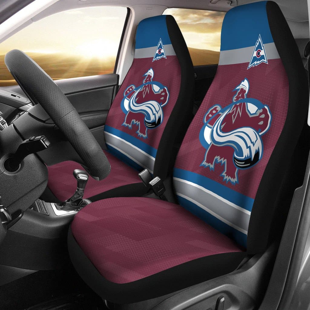 Colorado Avalanche Car Seat Covers Rze1 - Image 2
