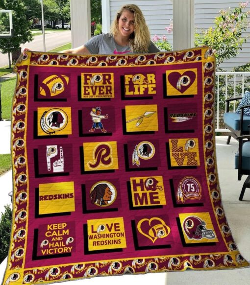 Washington Redskins Lover Quilt Blanket Rze2