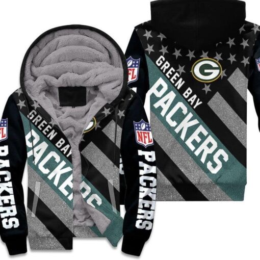 Green Bay Packers 4 Fleece Jacket Rze1 B20