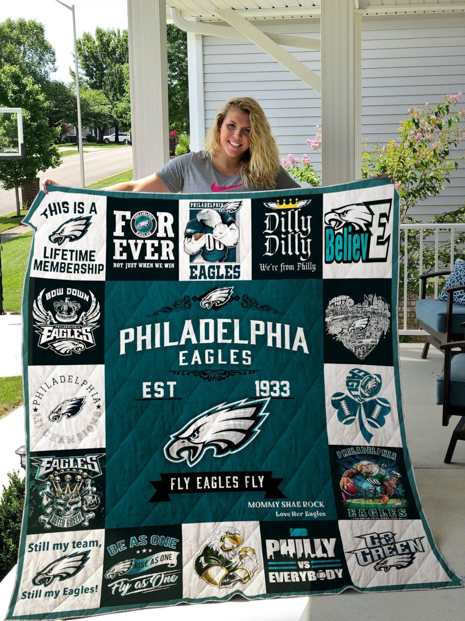 Philadelphia Eagles 1 Blanket Quilt Rze1