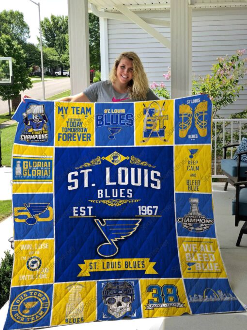 St. Louis Blues Blanket Quilt Rze2