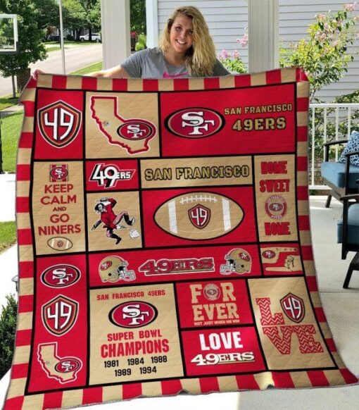 San Francisco 49ers 2 Blanket Quilt Rze1