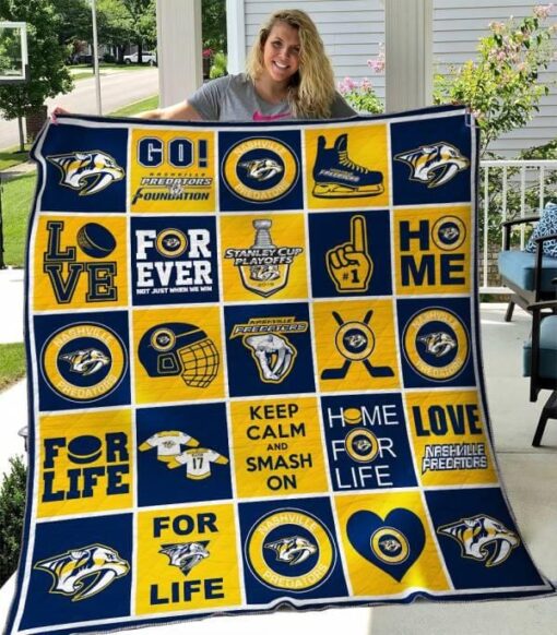 Nashville Predators Blanket Quilt Rze1