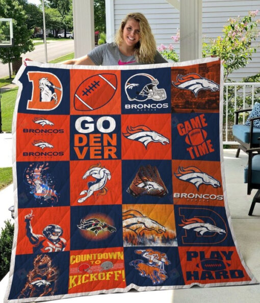 Denver Broncos 3 Blanket Quilt B23