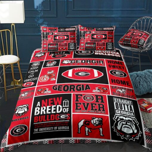 Georgia Bulldogs 3g Bedding Set Rze1