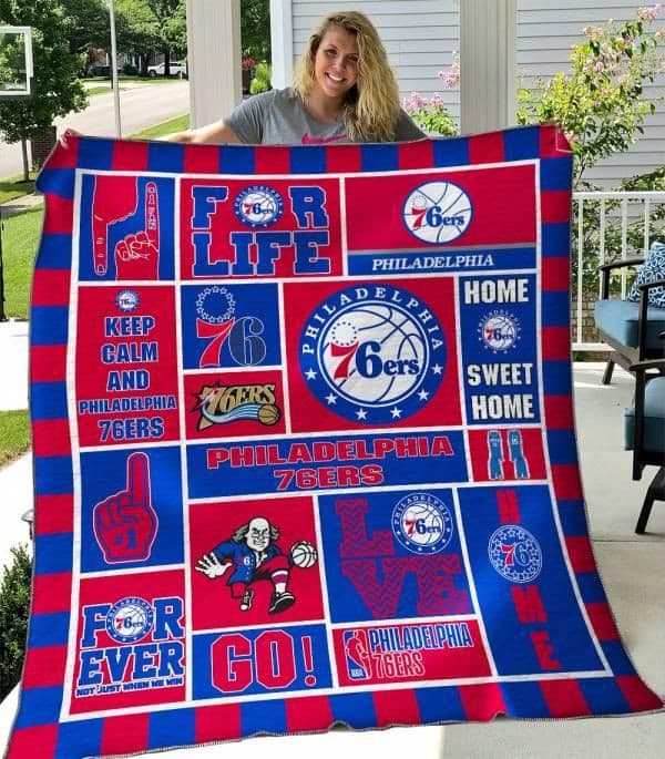 Philadelphia 76ers 2 Quilt Blanket Rze1