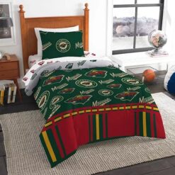 Alternative view of Minnesota Wild 1 Bedding Set B23