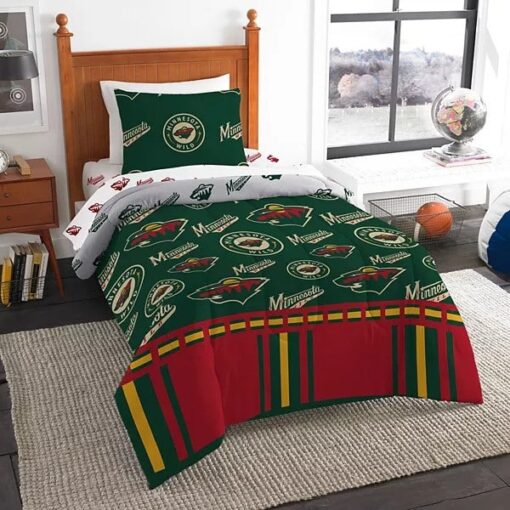 Minnesota Wild 1 Bedding Set B23 - Image 2