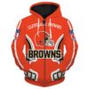 Cleveland Browns 1 Zip Hoodie 3D Rze1