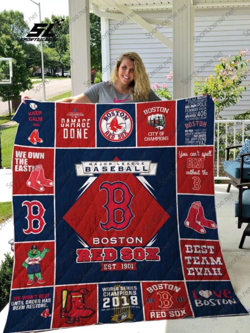 Boston Red Sox 2g Blanket Quilt TH21