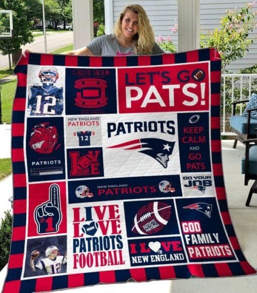 New England Patriots Lover Blanket Quilt TH21