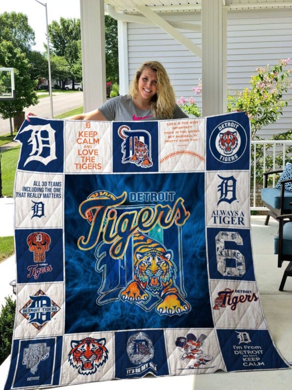 Detroit Tigers 1g Blanket Quilt Rze1