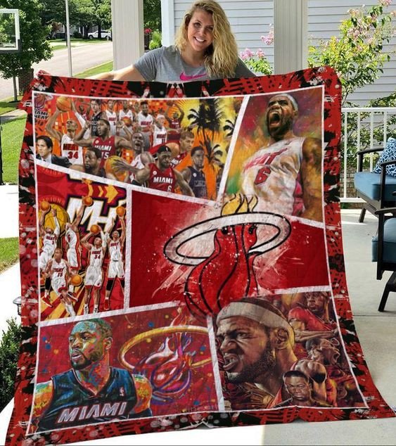 Miami Heat 06g Quilt Blanket Rze1