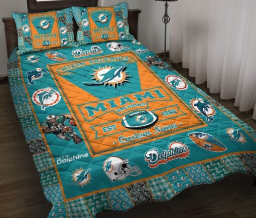 Miami Dolphins 1c Bedding Set B23