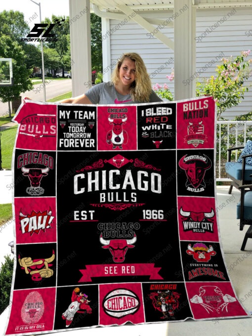 Chicago Bulls 1g Quilt Blanket TH21