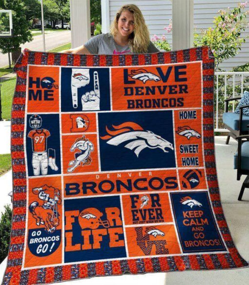 Denver Broncos lover Blanket Quilt B23