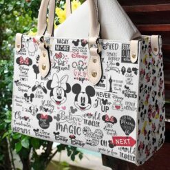 Mickey Mouse Leather Bag Rze1