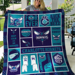 Charlotte Hornets 2 Quilt Blanket Rze1