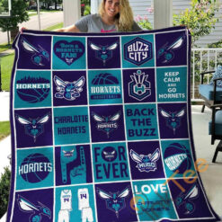 Charlotte Hornets 3 Quilt Blanket Rze1