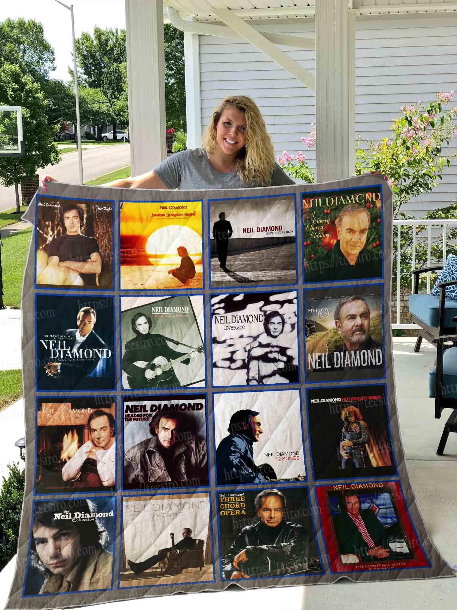 Neil Diamond 1 Quilt Blanket Rze1